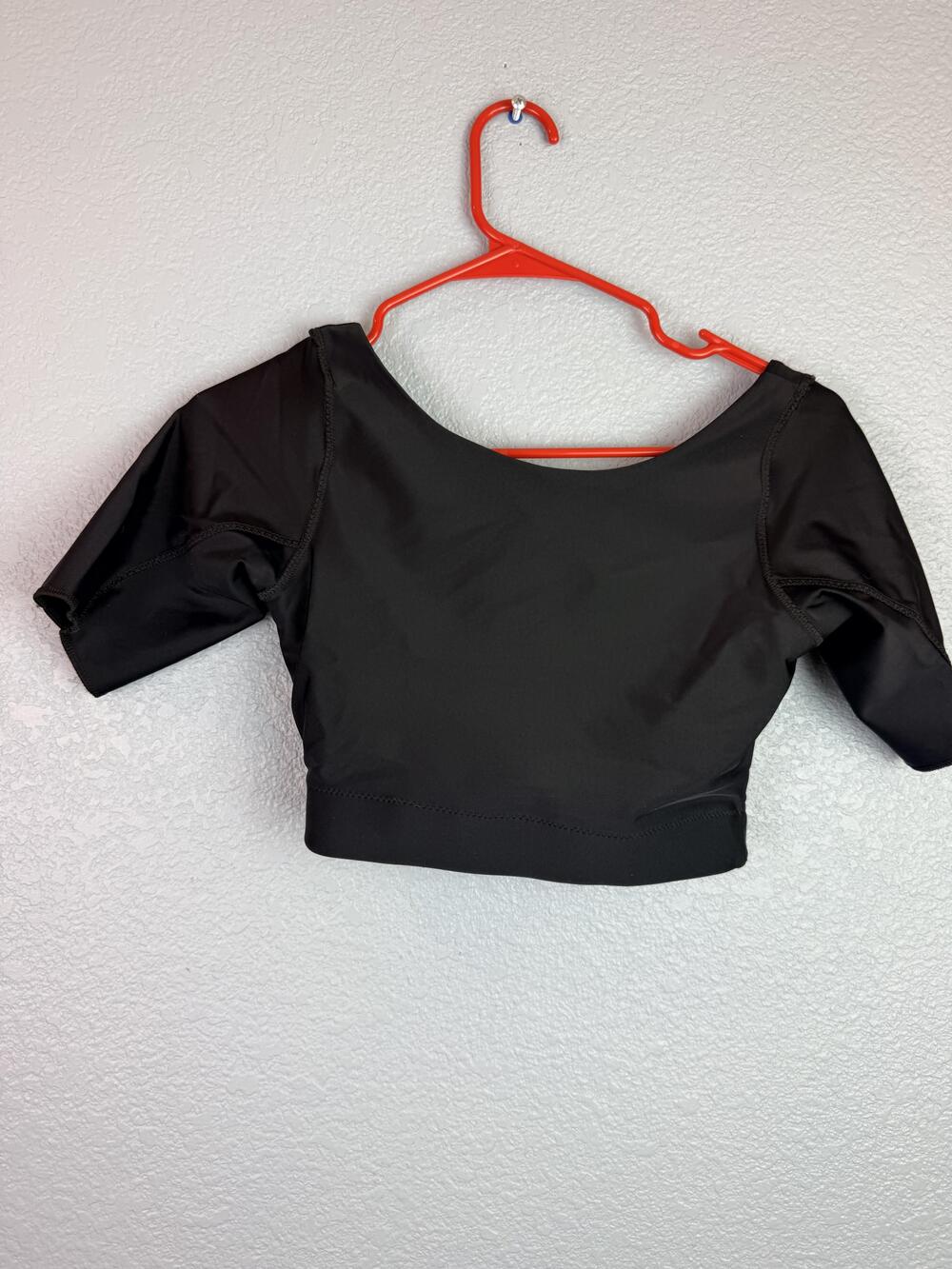 Wear Ease Shaping Top Womens Small Black Compression Arm Back Support Shapewear